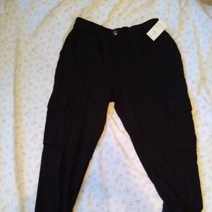 BNWT Sanctuary Harmony jogger in black viscose size L